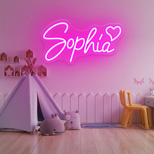 Custom Neon Sign Personalized Name Led Neon Signs Night Light Birthday Wedding Kid Room Bedroom Decoration Wall LED Neon Lamp